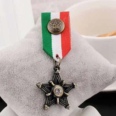 Vintage Badge British Academy Style Men's Medal Shoulder Badge Metal Badge Wholesale