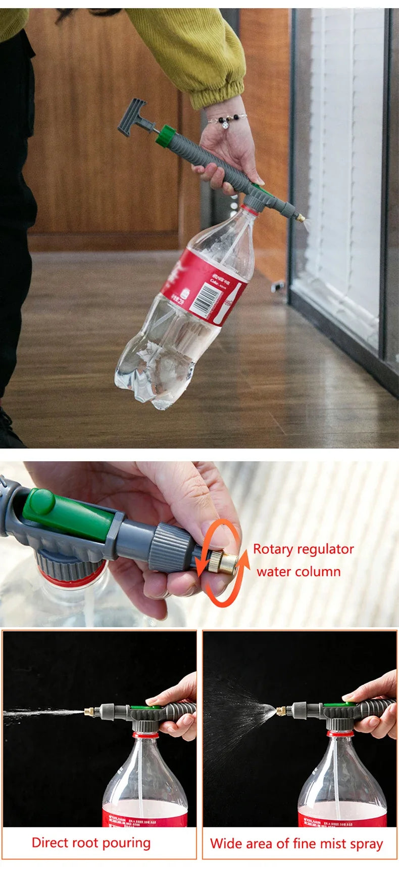 XIAOMI YOPUIN High Pressure Air Pump Manual Sprayer Adjustable Bottle Spray Head Nozzle Garden Watering Sprayer Agriculture Tool