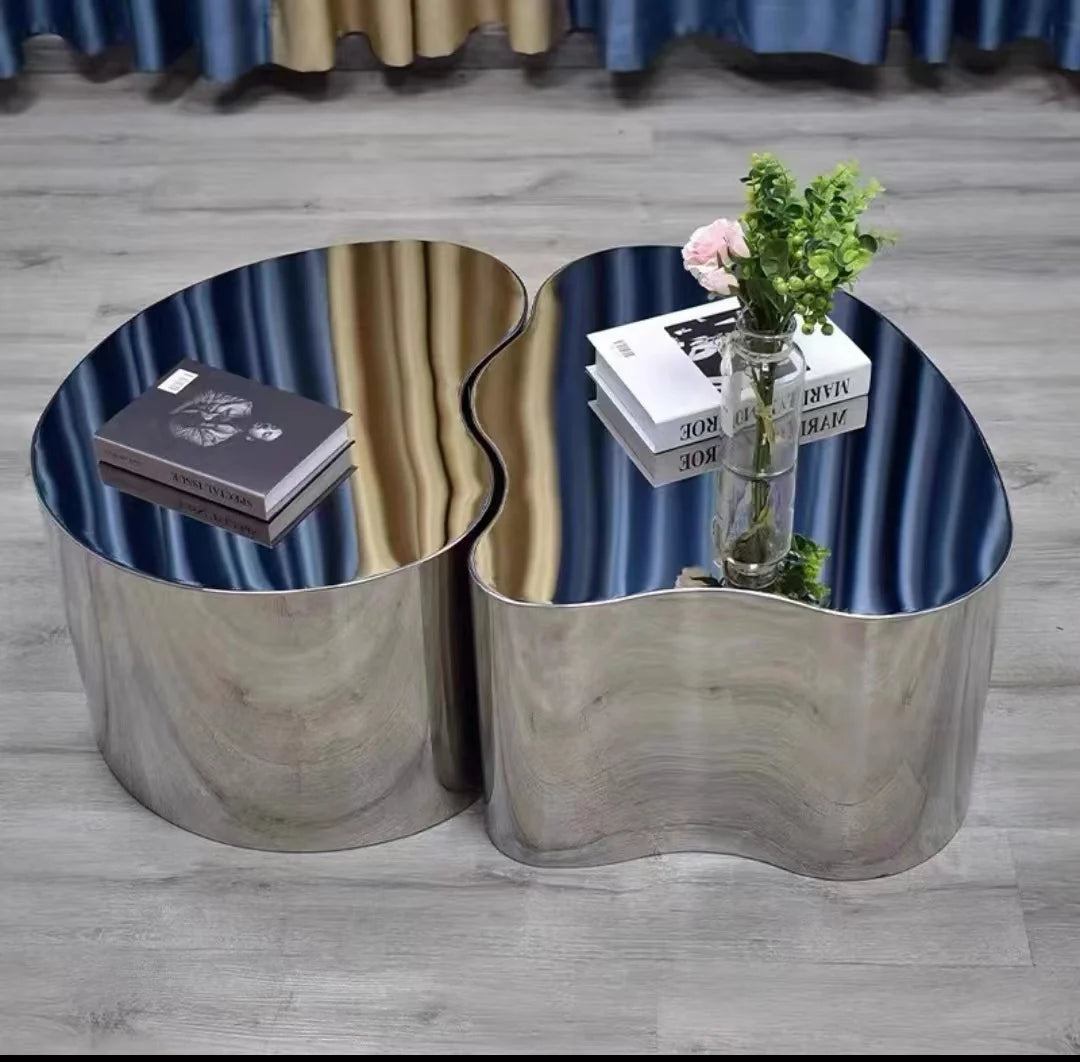 Metal Industrial Coffee Table Aesthetic Unique Minimalist Designer Side Table Modern Luxury Mesa Auxiliar Postmodern Furniture