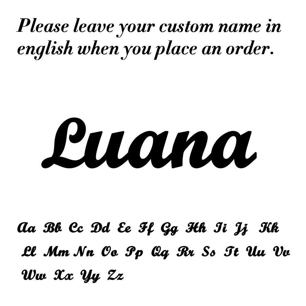 Amaxer Personalised Custom Name Necklace for Women Cursive Letter Pendant Stainless Steel Chains Jewelry Couple Weddings Gifts