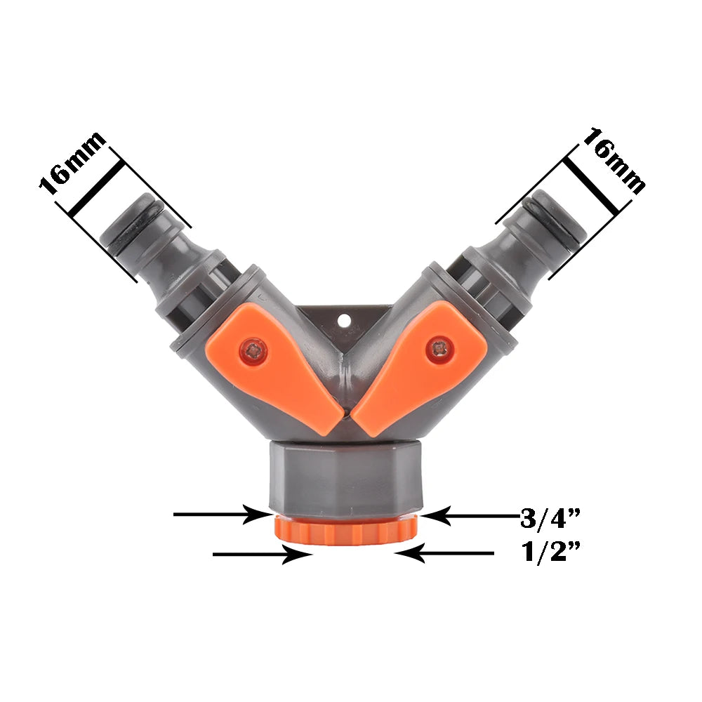 Hose Quick Connector 1/2 3/4 1 Inch Garden Hose Fitting Quick Connector Adapter Male and Female with Shut-Off Valve Switch