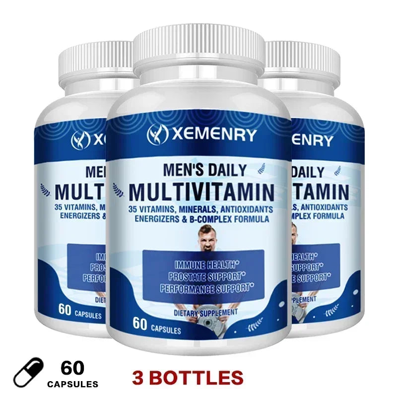 Men's Daily Multivitamin -Supports Immunity, Boosts Energy and Stamina, Performance, and Muscle Mass