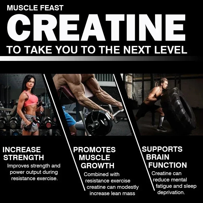 Creatine Monohydrate - 5,000 Mg Per Serving, Pre-workout Creatine To Help Build Muscle, Enhance Energy and Performance