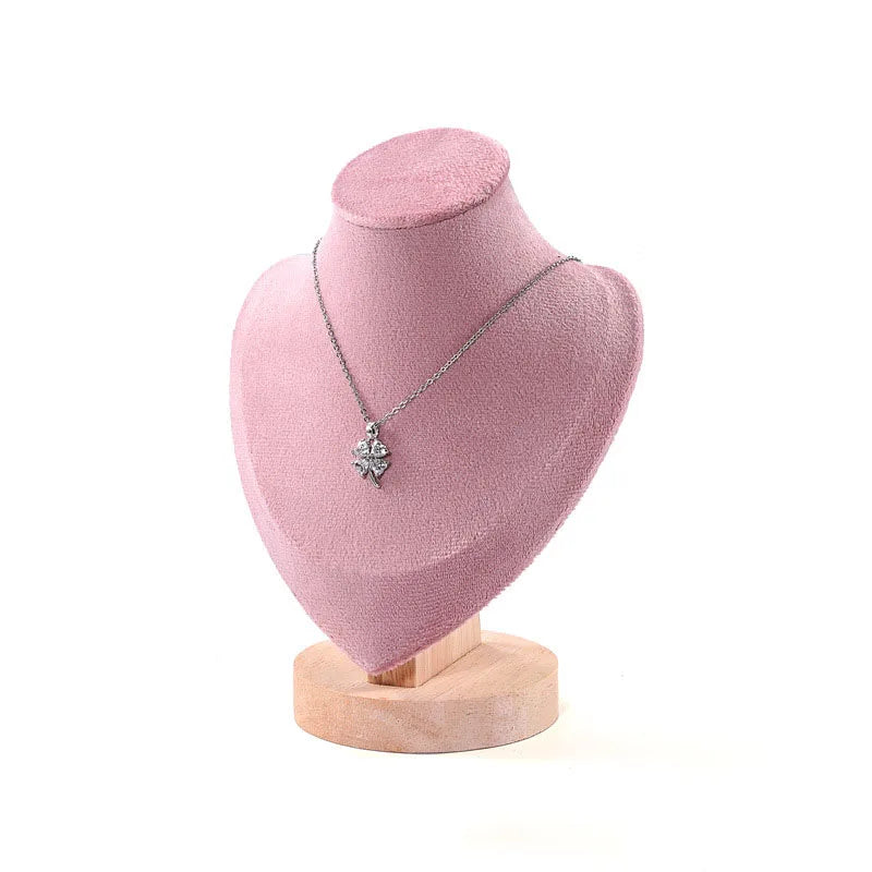 New High Quality Model Bust Show Exhibitor Velvet Jewelry Display Necklace Pendants Mannequin Jewelry Stand Organizer Colors
