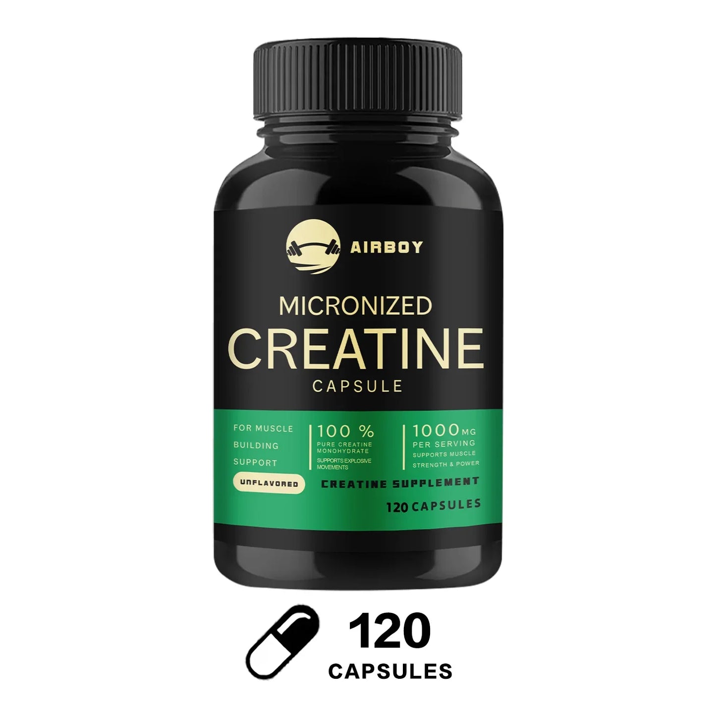 Micronized Creatine - Promotes Muscle Growth, Enhances Physical Performance, Endurance and Recovery