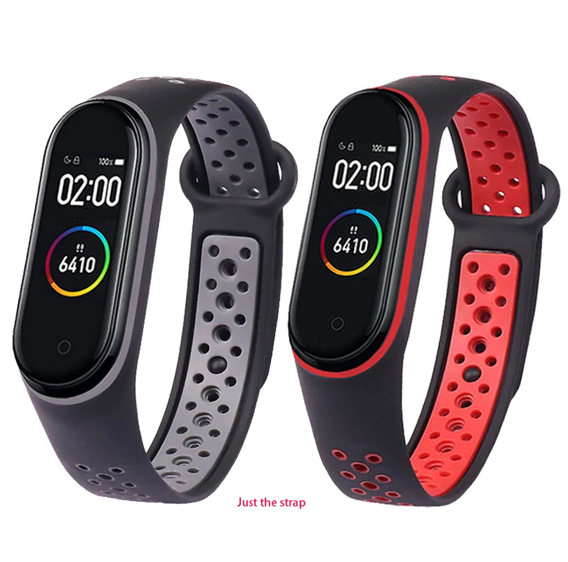 Watchbands For Xiaomi Mi Band 7 6 5 4 3 starp Wristband Silicone Bracelet Wrist Straps combination Smartwatch Accessories