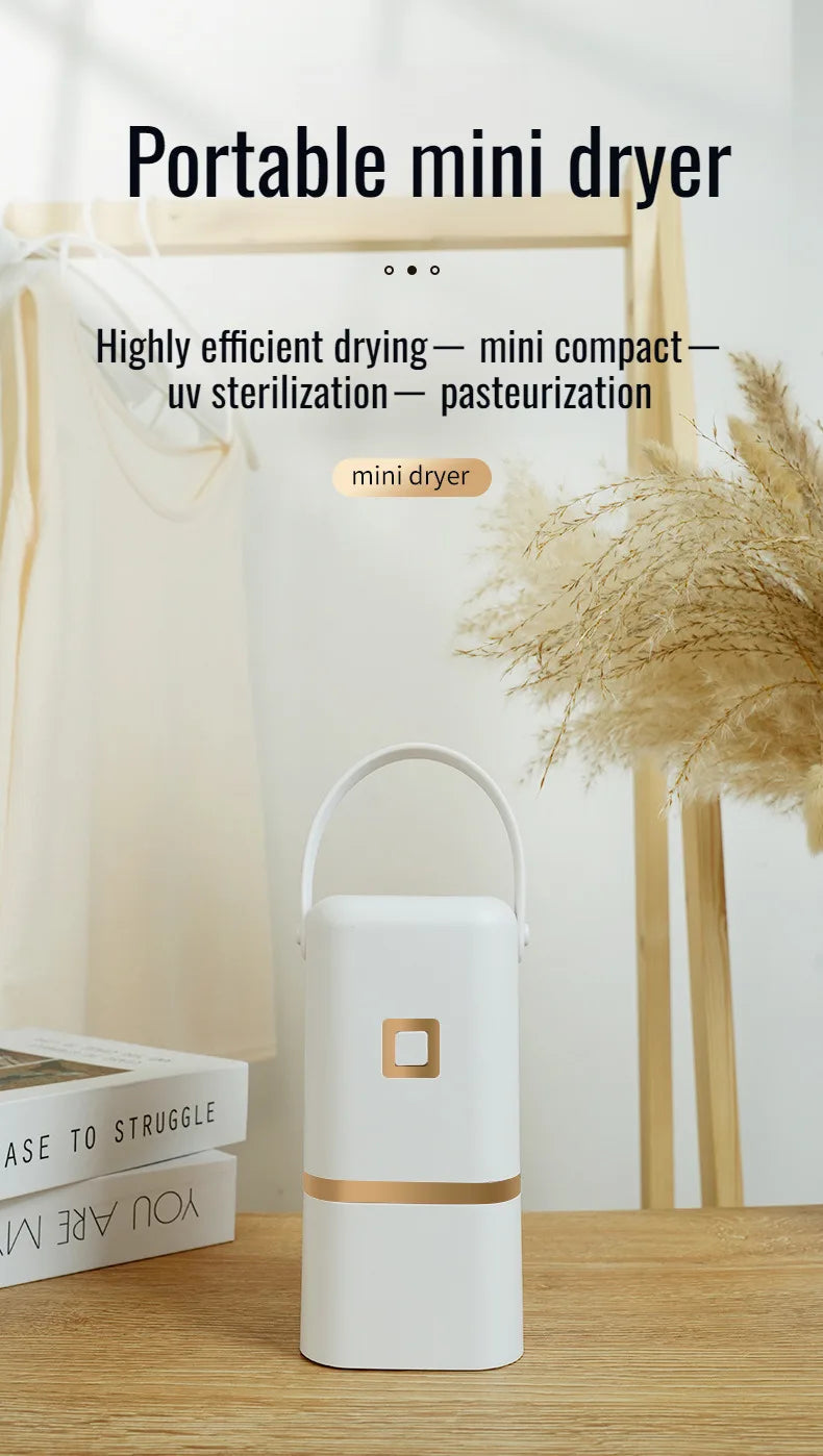 Portable Clothes Dryer for Light Clothes Underwear Baby Clothes Mini Clothes Dryer Electric Clothes Dryer Or Travel Dorms Hotel