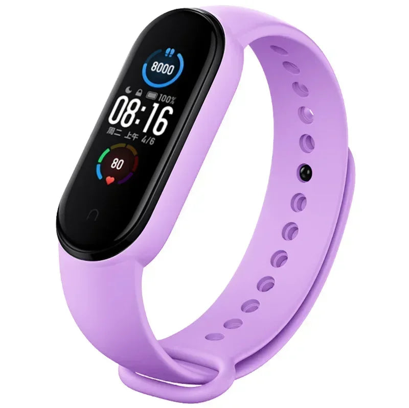 Watch Strap For Xiaomi Mi Band 7 6 5 4 3 Wristband Silicone Bracelet Wrist Straps correa Mi Band 6 7 5 4 Smartwatch Accessories
