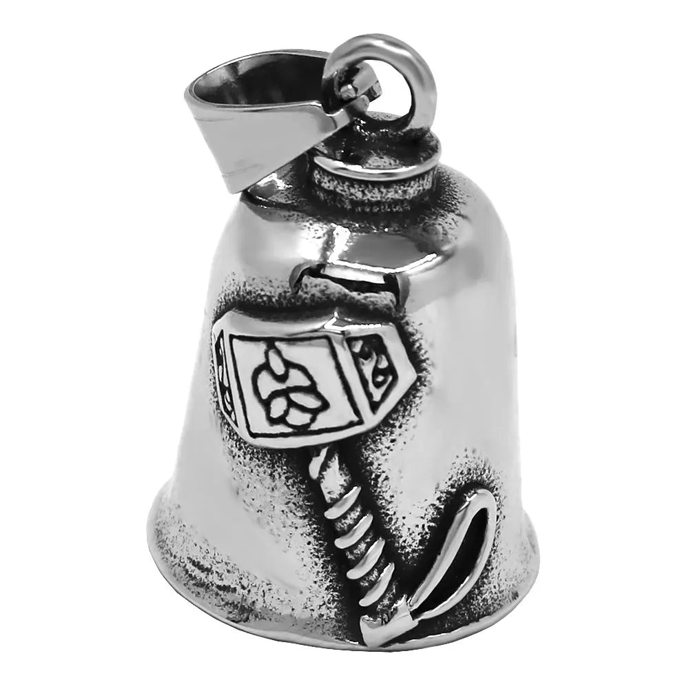 Norse Viking Warrior Spartacus Helmet Bell Pendant Stainless Steel Eagle Cross Jesus Rose Lady Rider Saint Mary USA Flag Jewelry