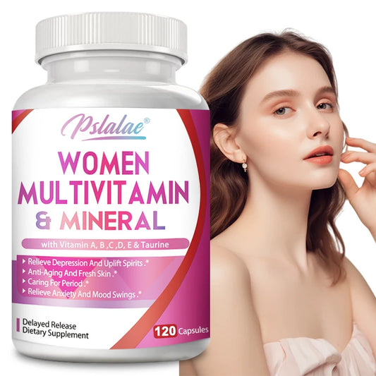 Women's Multivitamins & Minerals - Enhances Energy Levels, Anti-aging, Promote Healthy Hair, Skin and Nails