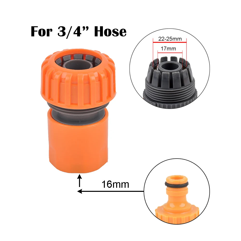 Hose Quick Connector 1/2 3/4 1 Inch Garden Hose Fitting Quick Connector Adapter Male and Female with Shut-Off Valve Switch