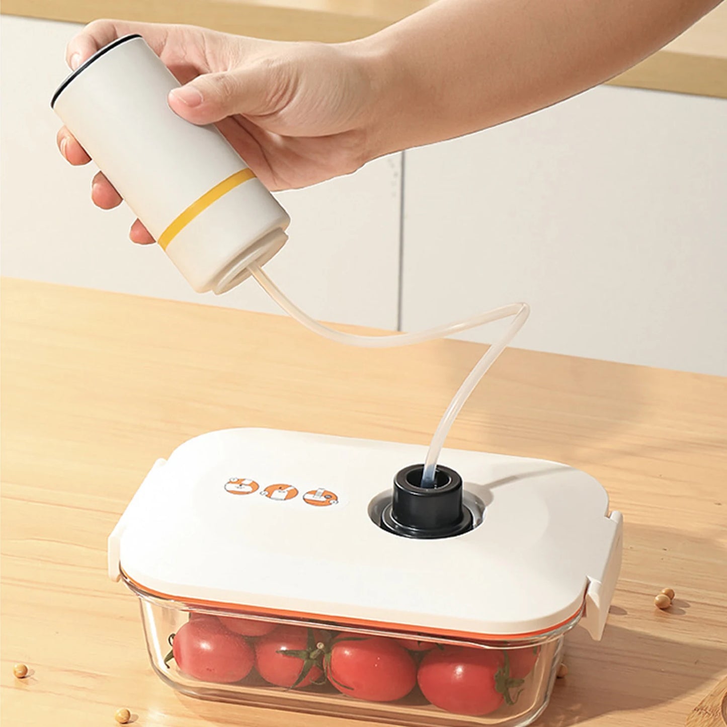 Universal Mason Jar Sealer Vacuum Kit BAP Free Vacuum Sealing Machine Food Preservation Storage for Wide Mouth Kitchen Gadgets