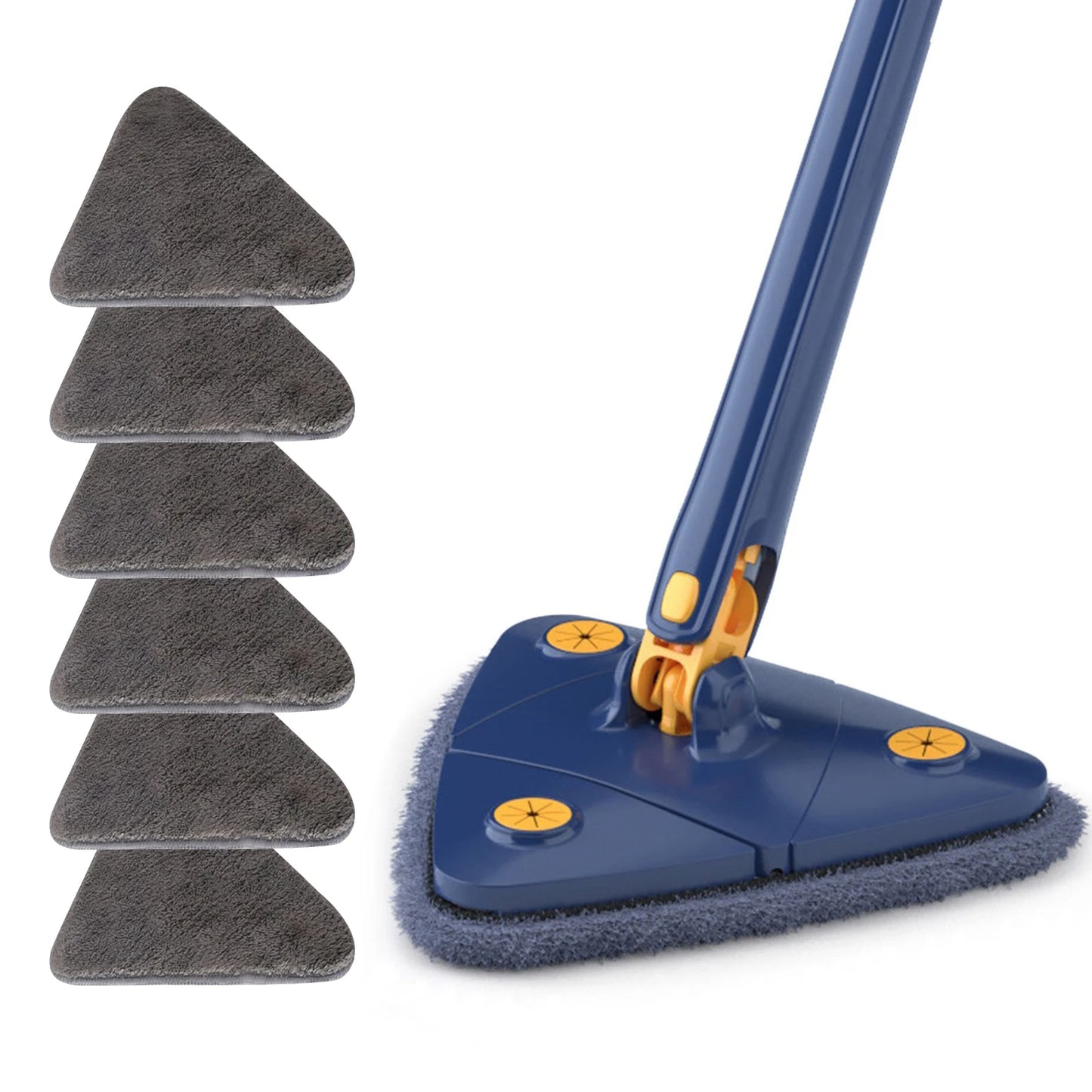 NEW Extended Triangle Mop 360 Twist Squeeze Wringing XType Window Glass Toilet Bathrrom Floor Household Cleaning Ceiling Dusting