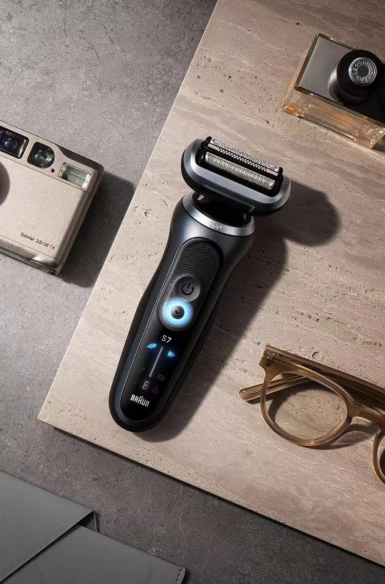 Original Braun Series 7 Pro Electric Shaver Rechargeable Men Razor 3 Modes Precision for Face Clean
