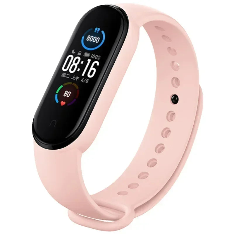 Watch Strap For Xiaomi Mi Band 7 6 5 4 3 Wristband Silicone Bracelet Wrist Straps correa Mi Band 6 7 5 4 Smartwatch Accessories