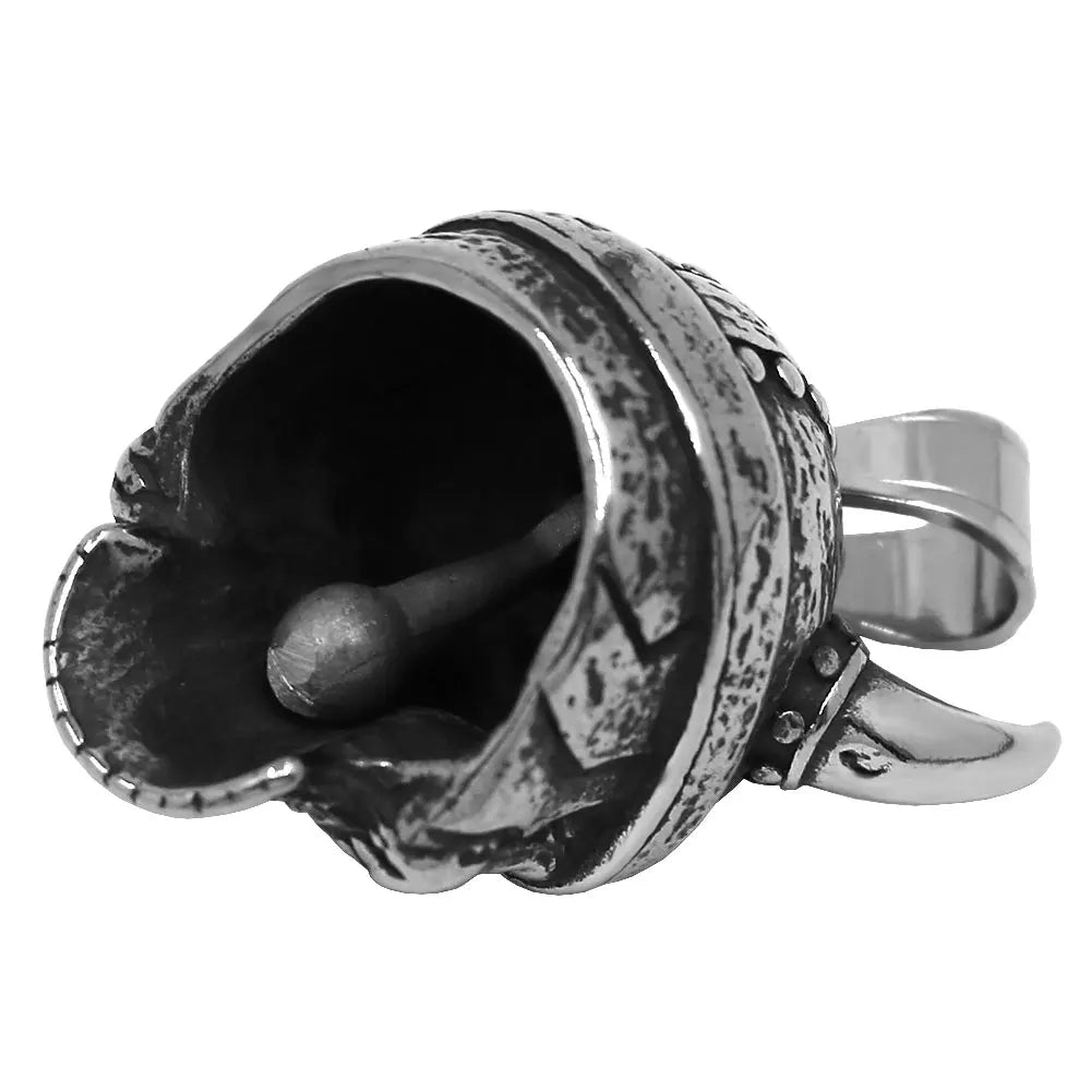 Norse Viking Warrior Spartacus Helmet Bell Pendant Stainless Steel Eagle Cross Jesus Rose Lady Rider Saint Mary USA Flag Jewelry