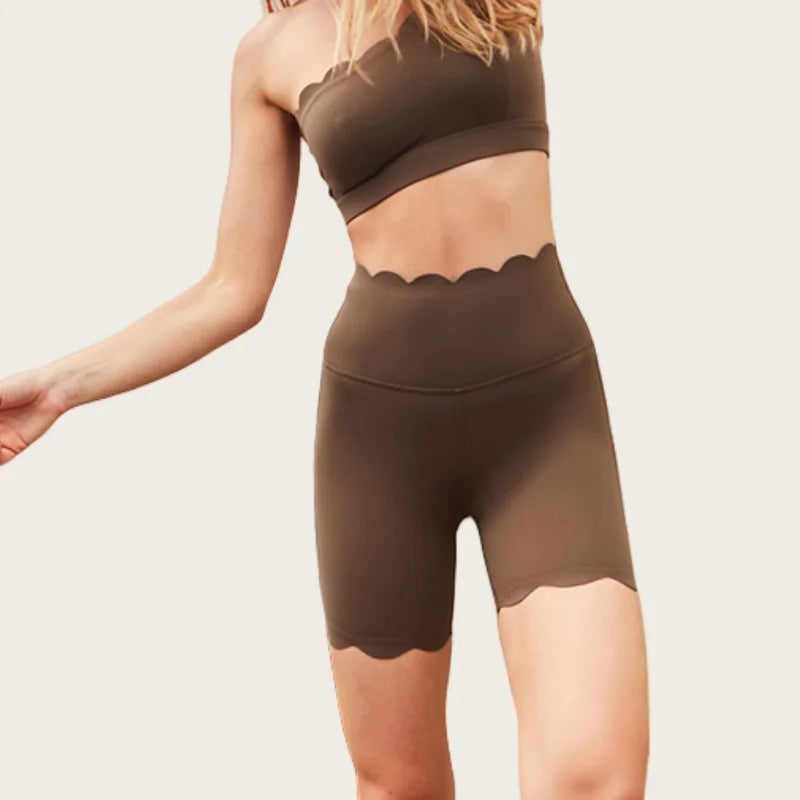 FUBEIKE Sportswear Woman Gym Women's Tracksuit Sport Outfit For Woman Female Clothing Sports Yoga Outfit Women's Cycling Shorts