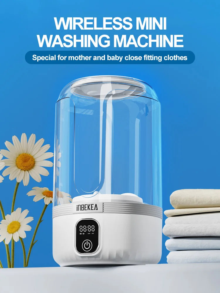 Portable Washing Machine Small Washing Machine Portable Deep Clean Laundry Tool Clothes Cleaner For Socks Portable Laundry Cup