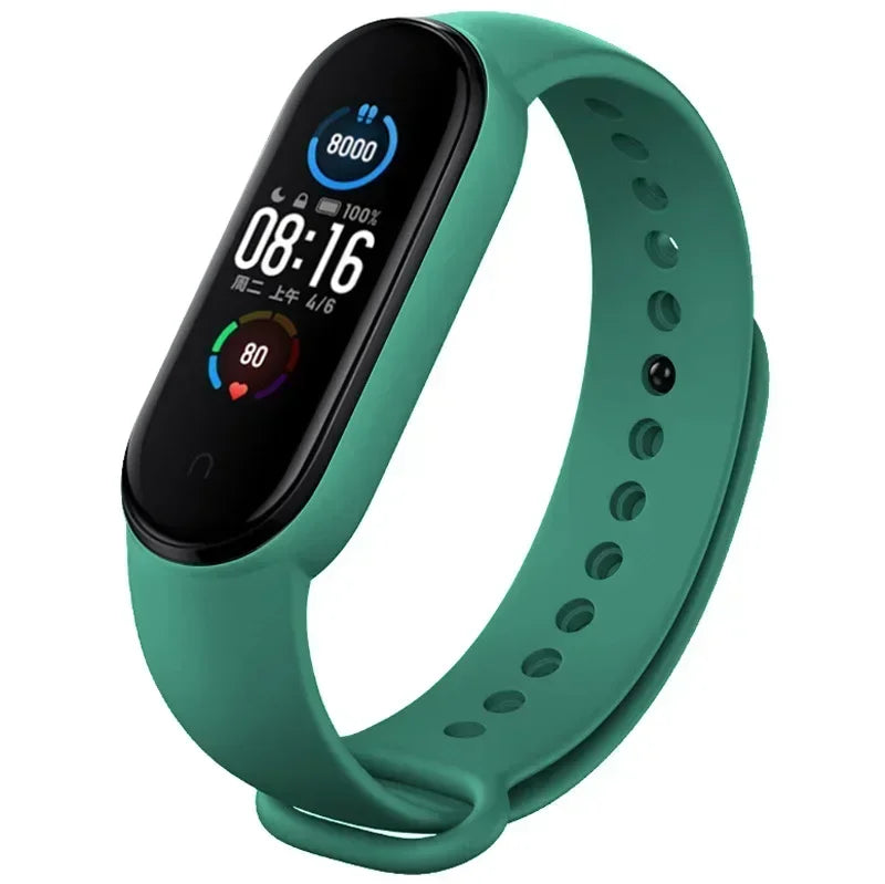 Watch Strap For Xiaomi Mi Band 7 6 5 4 3 Wristband Silicone Bracelet Wrist Straps correa Mi Band 6 7 5 4 Smartwatch Accessories