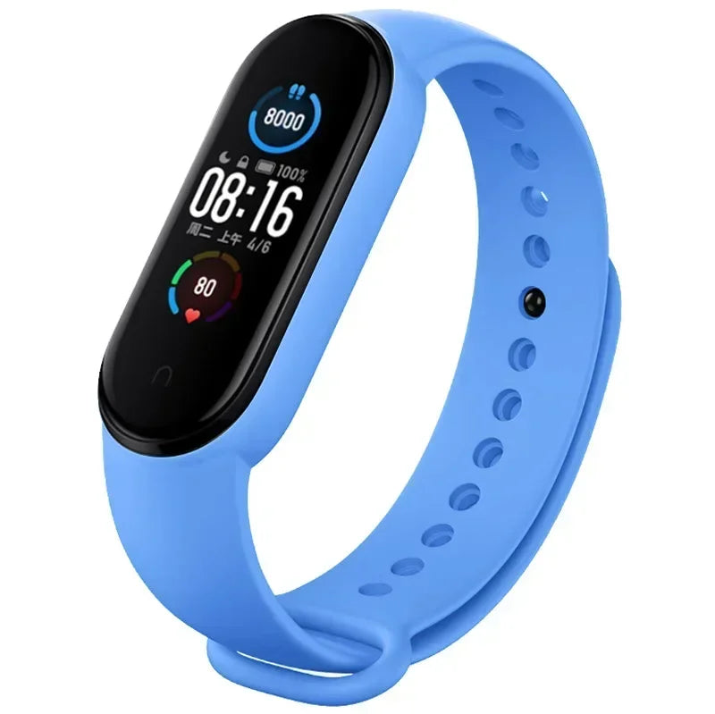 Watch Strap For Xiaomi Mi Band 7 6 5 4 3 Wristband Silicone Bracelet Wrist Straps correa Mi Band 6 7 5 4 Smartwatch Accessories