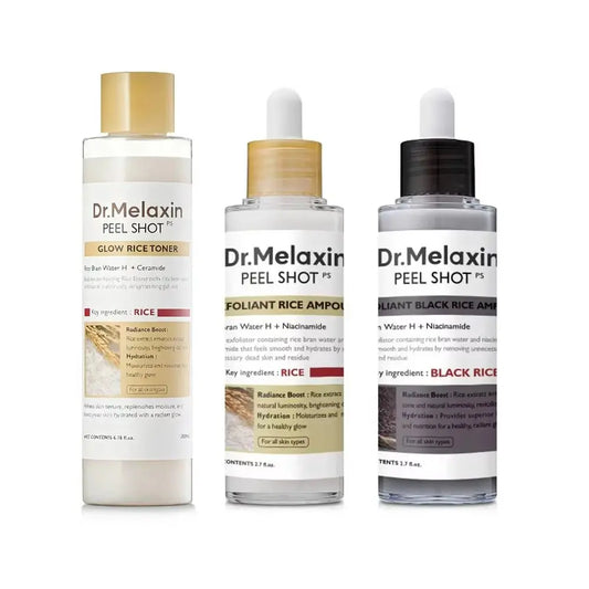 Peel Shot Glow Black Rice Peeling Ampoule Soft Exfoliating Scrub Dead Skin Cells Blackheads Remover All Skin Types Korean Skinca