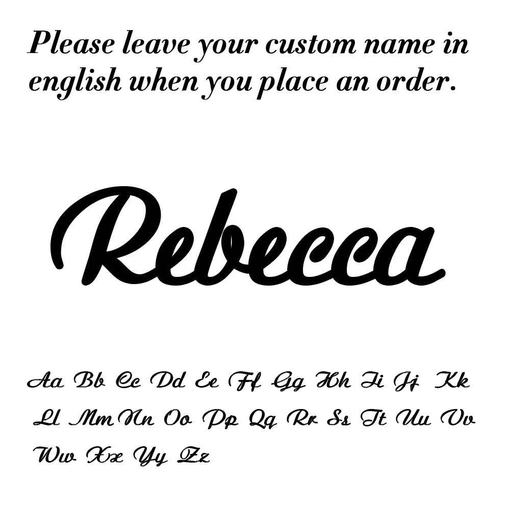 Amaxer Personalised Custom Name Necklace for Women Cursive Letter Pendant Stainless Steel Chains Jewelry Couple Weddings Gifts