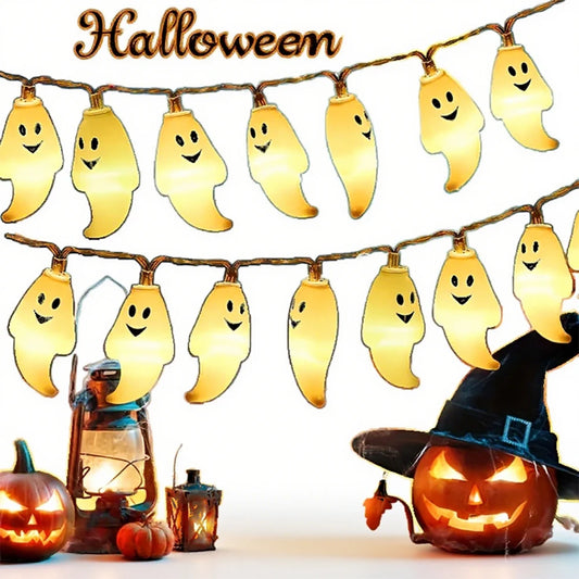 Halloween LED String Light Battery Powered Decor Lamp DIY Fairy Lamp Portable Spooky Lighting For Home Party Yard Haunted House