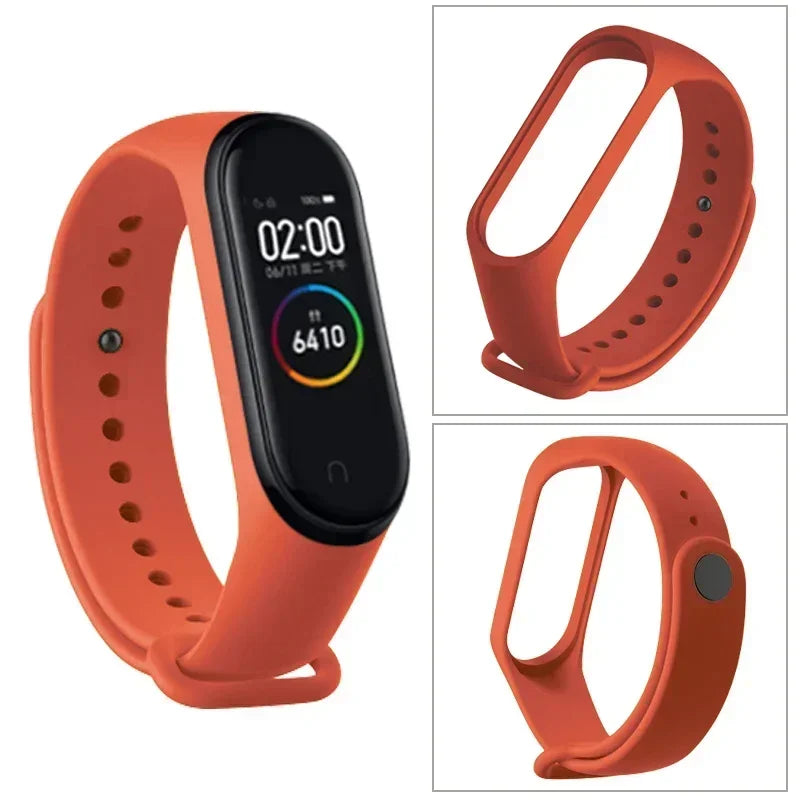Watch Strap For Xiaomi Mi Band 7 6 5 4 3 Wristband Silicone Bracelet Wrist Straps correa Mi Band 6 7 5 4 Smartwatch Accessories