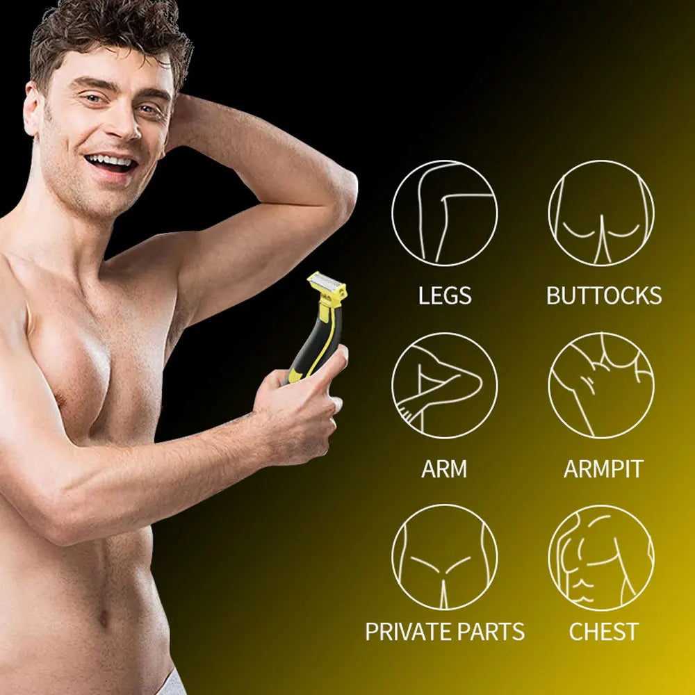 Full Body Washed Wet and Dry Shaver, Men's Electric Shaver Rotary Shaver