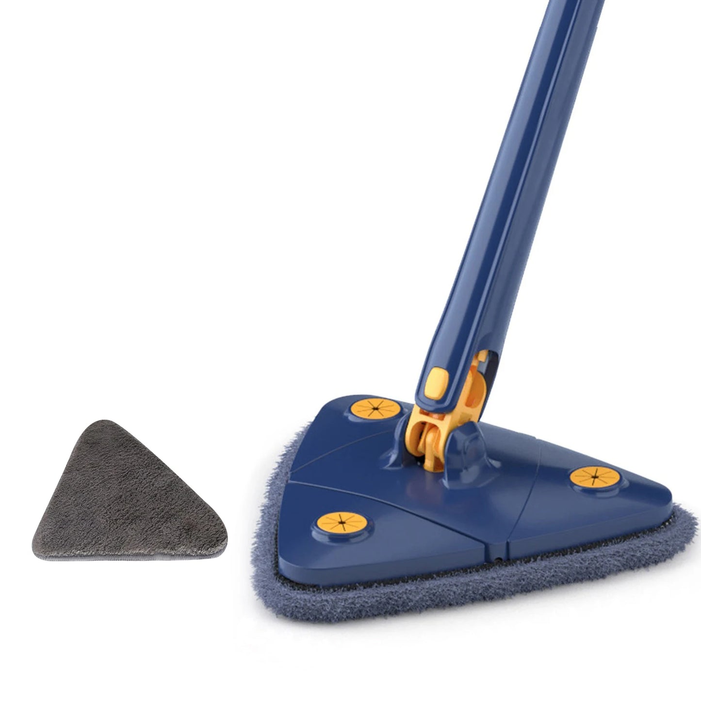 NEW Extended Triangle Mop 360 Twist Squeeze Wringing XType Window Glass Toilet Bathrrom Floor Household Cleaning Ceiling Dusting