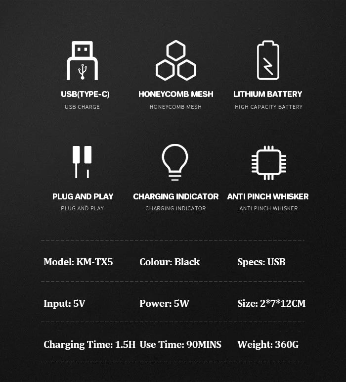 Kemei KM-TX5 Premium Chargeable Battery Type Silver Shaver Double Net Aluminum Alloy Reciprocating Electric Shaver