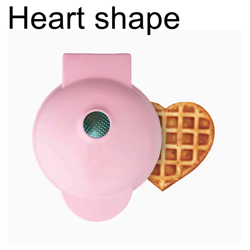 Electric Mini Color Waffles Maker Machine Kitchen Cooking Appliance for Kids Breakfast Dessert Pot Utensil Fried Eggs US EU PLUG
