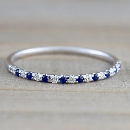 925 Sterling Silver CZ Women Rings Minimalist Thin Ring Vintage Lady's Finger Accessories for Party Daily Wear Versatile Jewelry