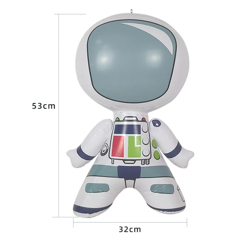 4D Spaceship Balloon 4D Standing Astronaut Ballon Large Space Shuttle Inflate Balloon for Rocket Birthday Decoration Baby Shower