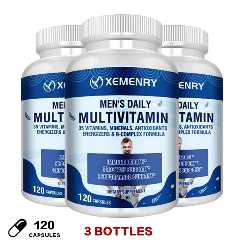 Men's Daily Multivitamin -Supports Immunity, Boosts Energy and Stamina, Performance, and Muscle Mass
