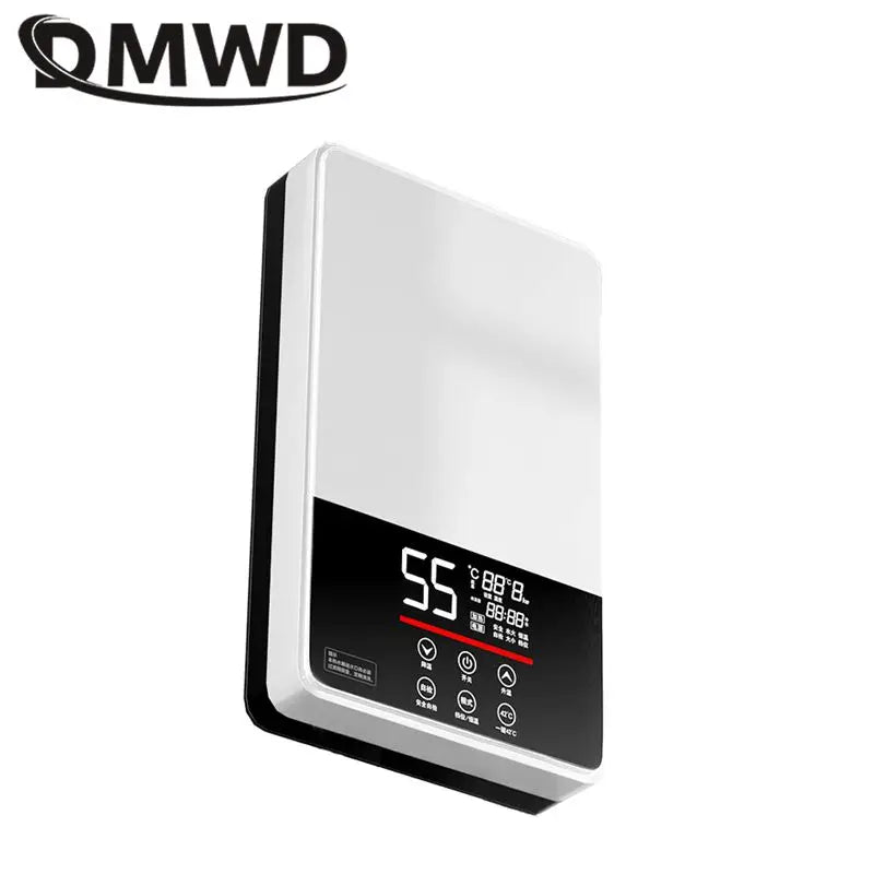 DMWD Electric Thermostatic water heater 7000W Remote Control Instant heating waterproof tankless water heater for shower bath