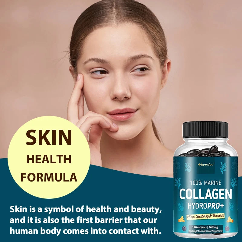 Marine Collagen Capsules Joint Hair Skin Nail Health Firming Skin Vitamins Minerals Beauty Health Supplement