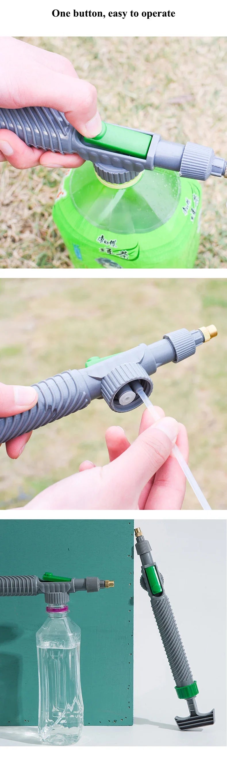 XIAOMI YOPUIN High Pressure Air Pump Manual Sprayer Adjustable Bottle Spray Head Nozzle Garden Watering Sprayer Agriculture Tool