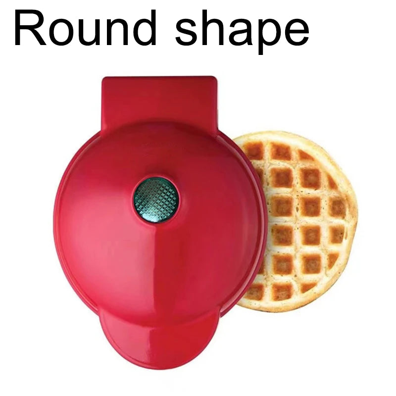 Electric Mini Color Waffles Maker Machine Kitchen Cooking Appliance for Kids Breakfast Dessert Pot Utensil Fried Eggs US EU PLUG