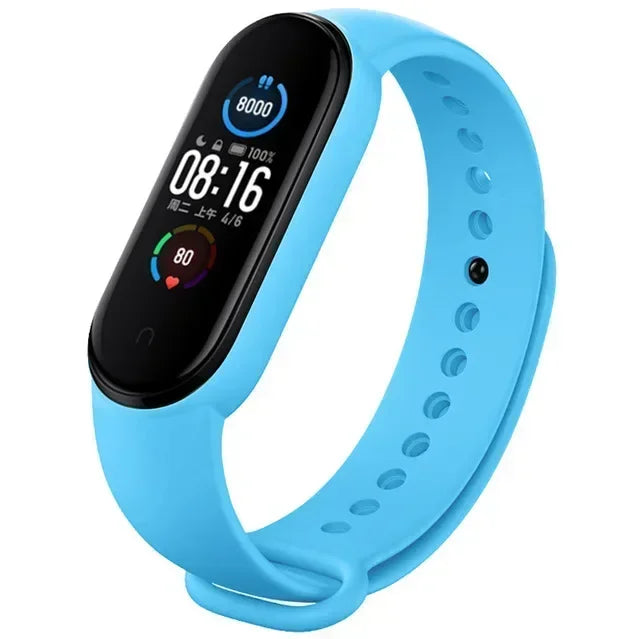 Watch Strap For Xiaomi Mi Band 7 6 5 4 3 Wristband Silicone Bracelet Wrist Straps correa Mi Band 6 7 5 4 Smartwatch Accessories