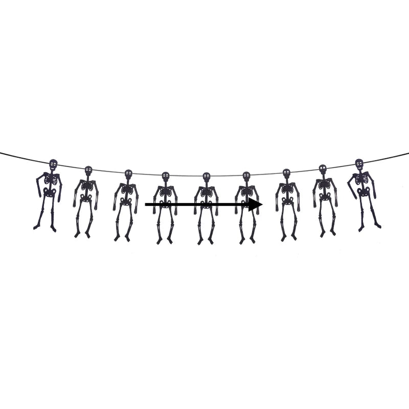 Halloween Party Hanging Banner Garlands Pumpkin Ghost Bat Spider Bunting Paper Banner Halloween Party Home Decorations Props