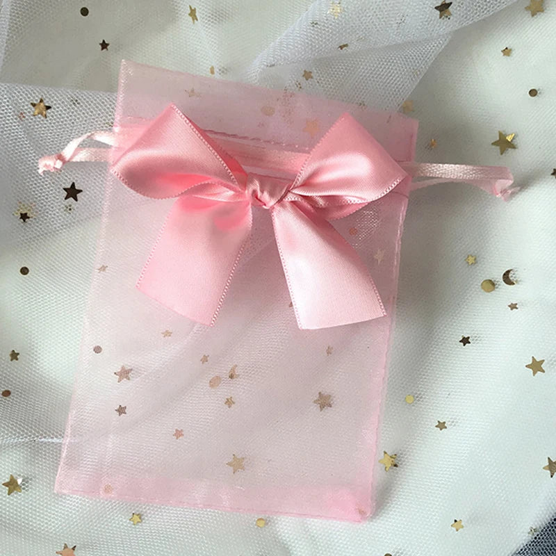 10pcs/lot Drawstring Organza Bags Gift Bags Exquisite Butterfly Bags Jewelry Packaging Bags Wedding Bags Wholesale Gifts Pouches