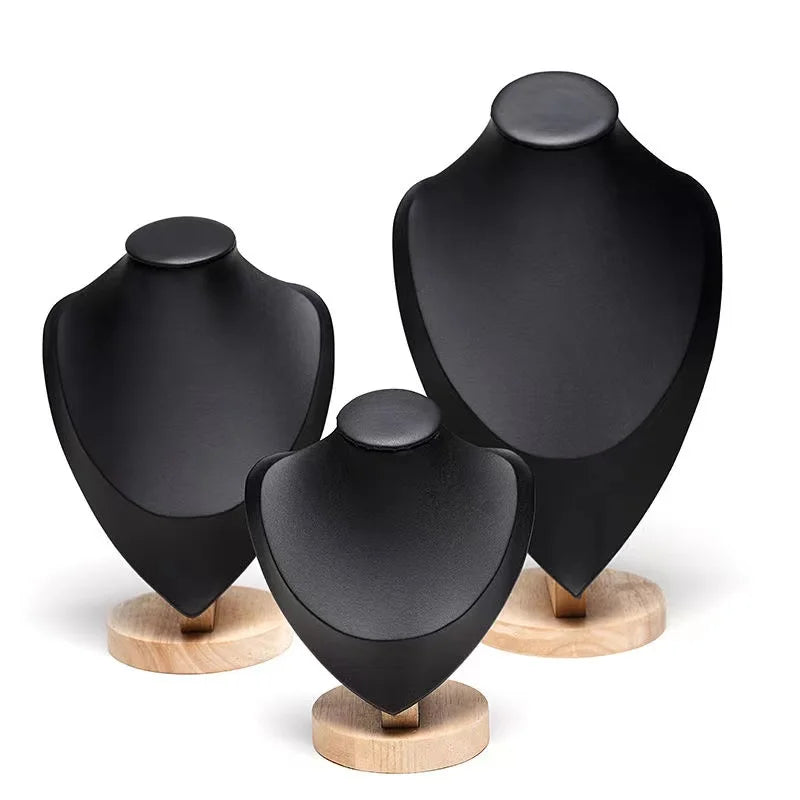 New High Quality Model Bust Show Exhibitor Velvet Jewelry Display Necklace Pendants Mannequin Jewelry Stand Organizer Colors