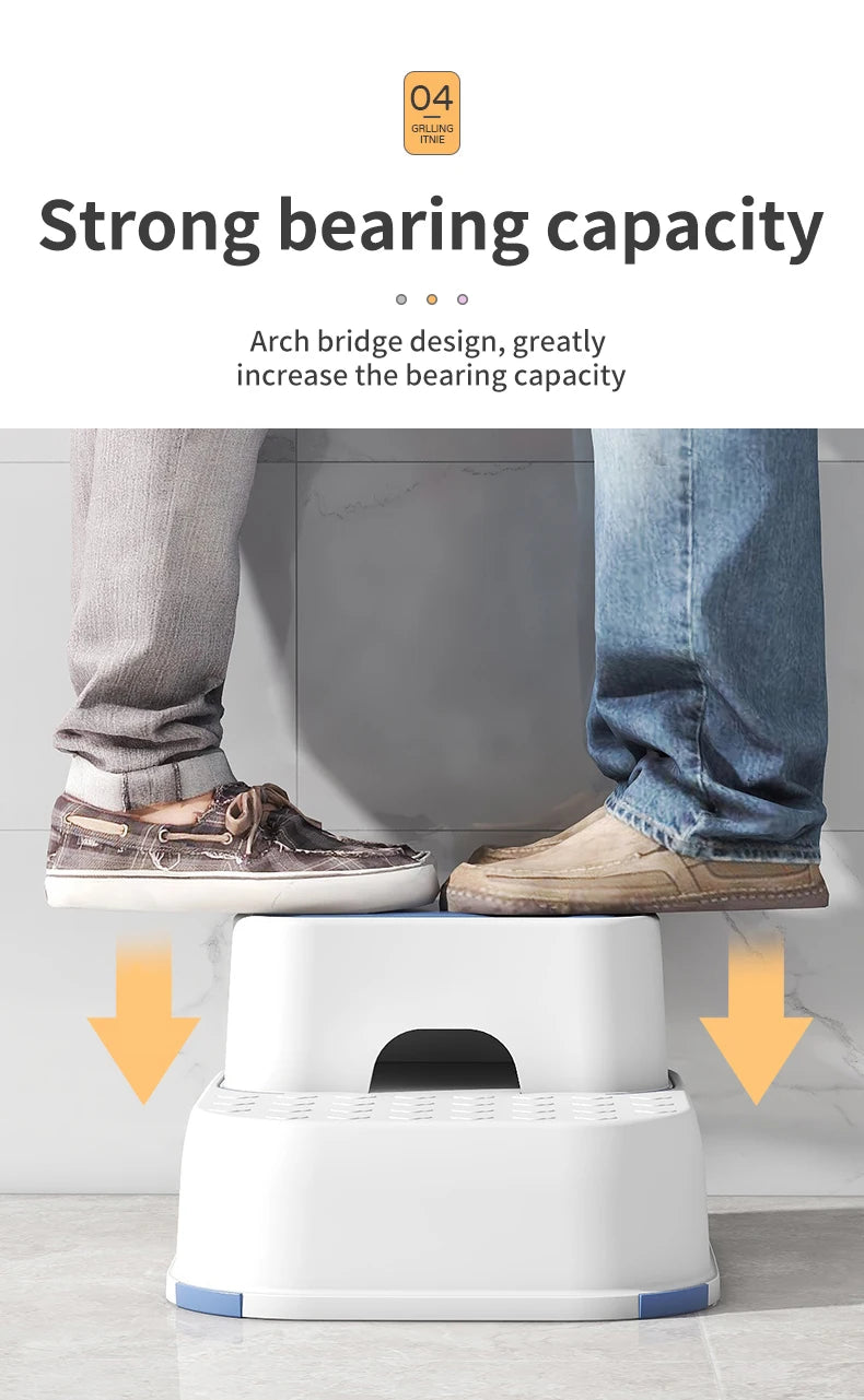 Kid Step Stool With Non-Slip Pads Living Room Furniture Kid Non-Slip Ottoman Potty Training Stool Children Safety Training Stool