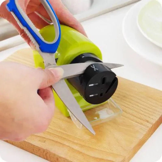 Electric multi - functional knife sharpener, home kitchen quick knife sharpener, cutlery sucker scissors knife sharpener tools - AmoorStoreAmoorStore