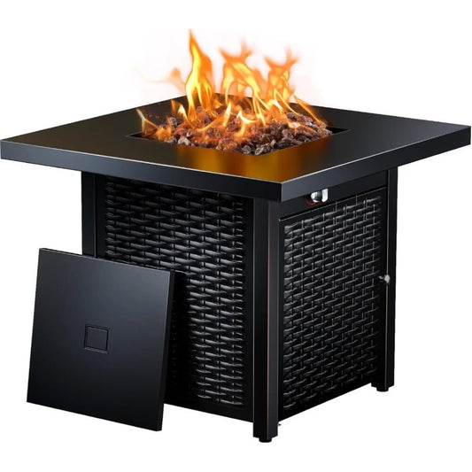 Outdoor Fire Pit Table 50000 BTU Steel Construction for Patio Deck Garden - AmoorStoreAmoorStore